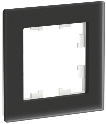 Рамка универсальная Systeme Electric AtlasDesign Nature 1-м. матовое стекло черный фото Рамка универсальная Systeme Electric AtlasDesign Nature 1-м. матовое стекло черный картинка